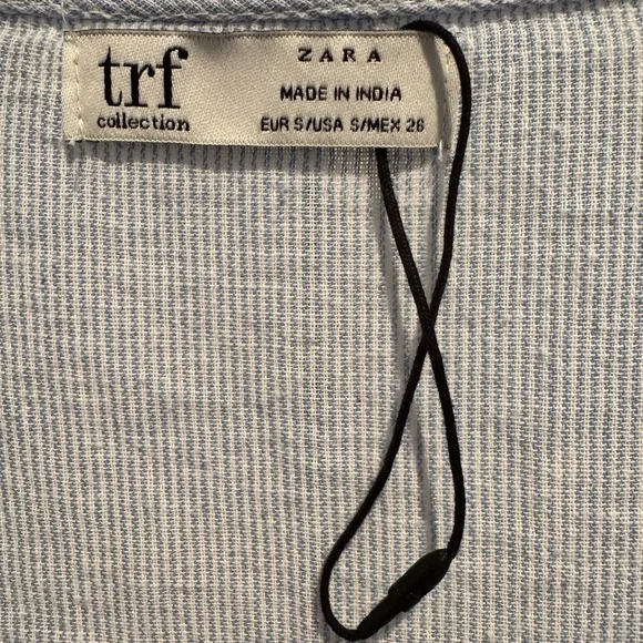 ZARA Light Blue Lace Detail Women's cover up or dress - Picture 3 of 6